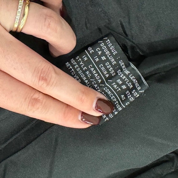 EUC Danier Leather Fringe Zip-Up Jacket - Size‎ XS - Picture 4 of 8